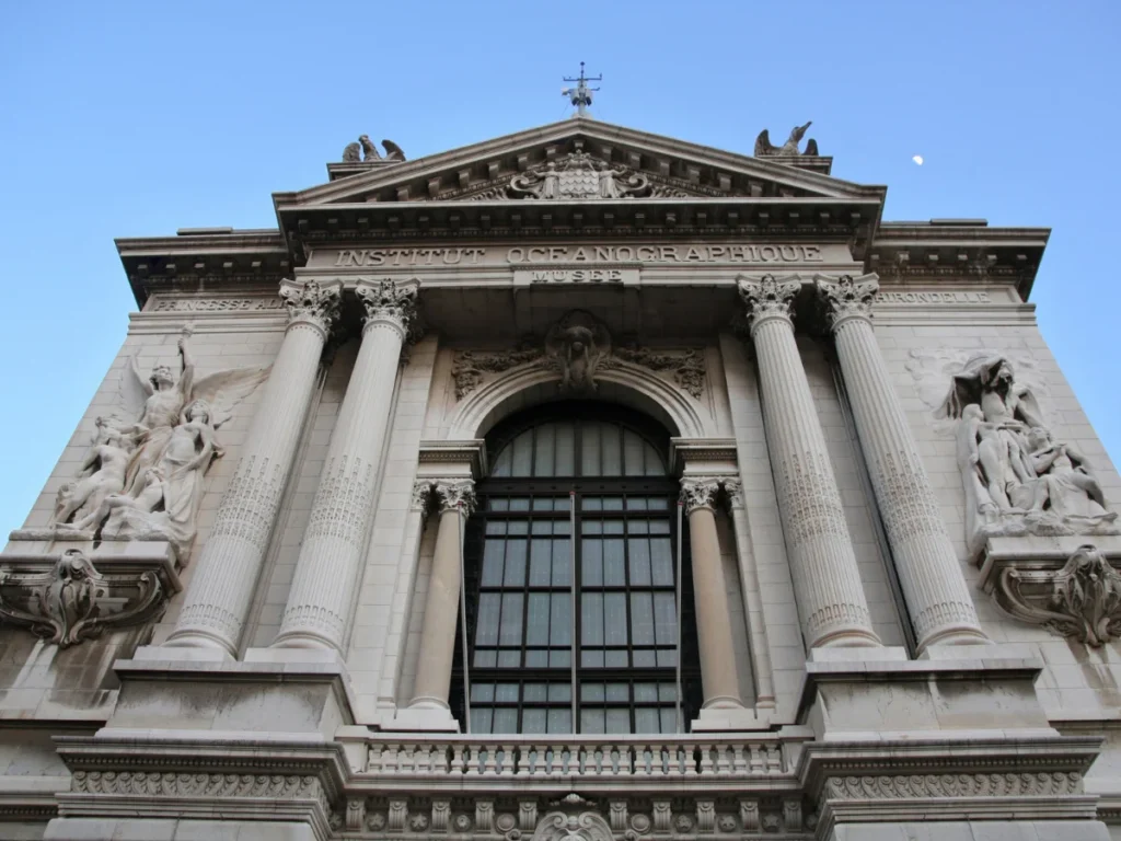 Beautiful exterior of the Oceanographic Institute in Monaco