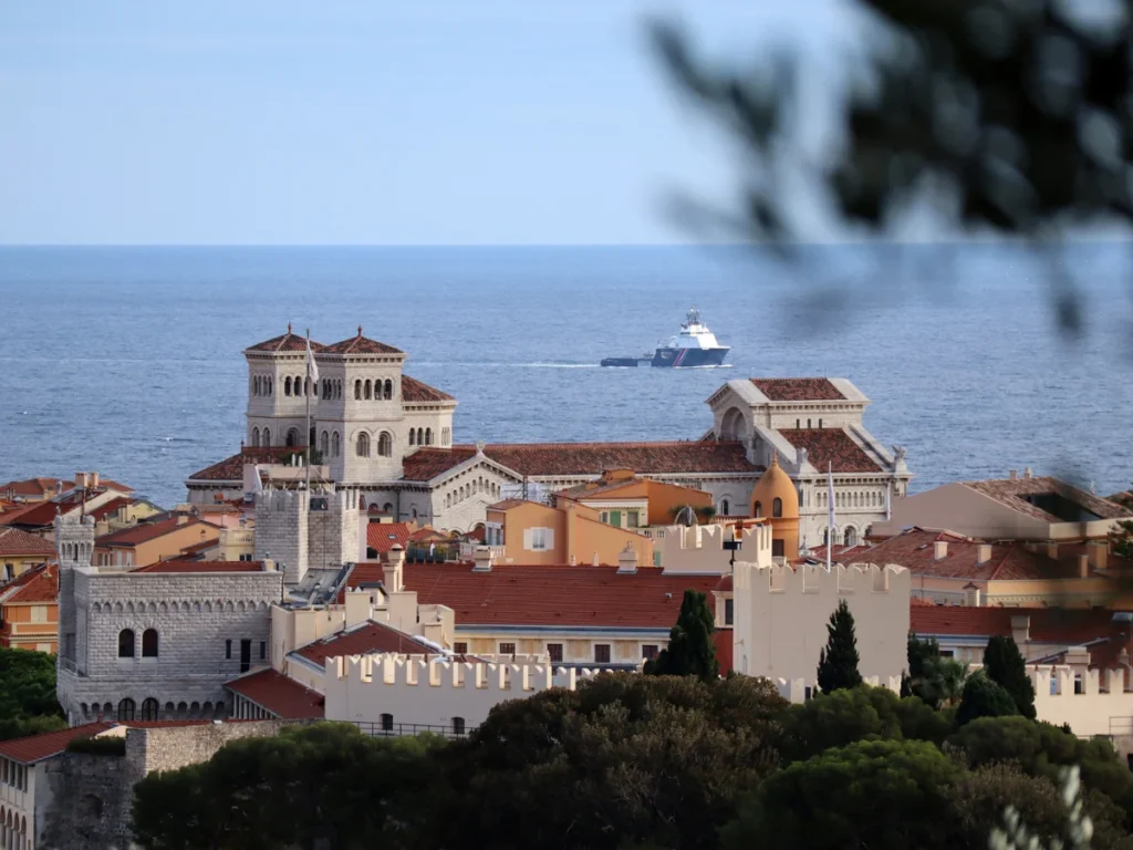 View of the Prince Palace in Monaco